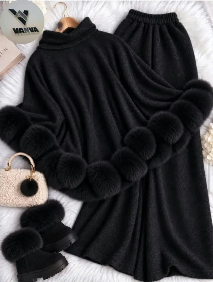 أطقم صوف بالفرو من Vanva Fashion