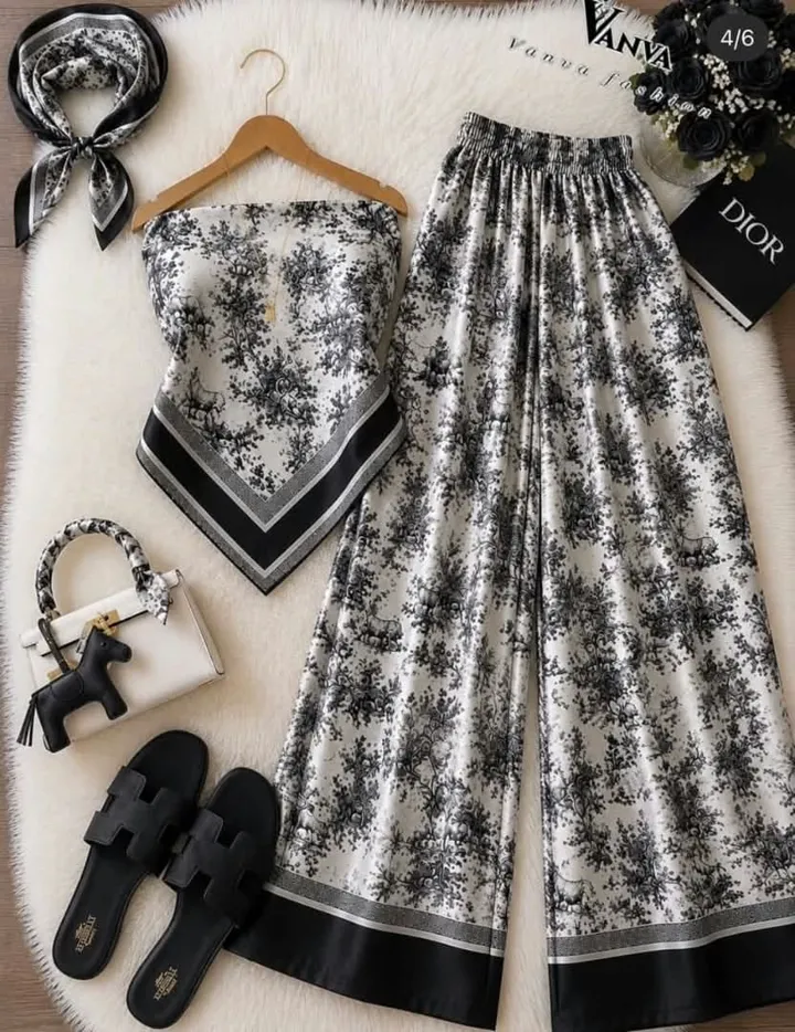 أطقم صيفية بإيشارب من Vanva Fashion