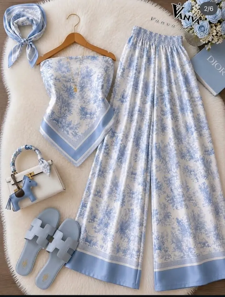 أطقم صيفية بإيشارب من Vanva Fashion